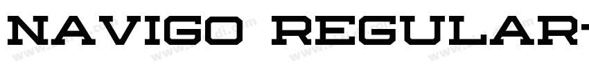 navigo regular字体转换